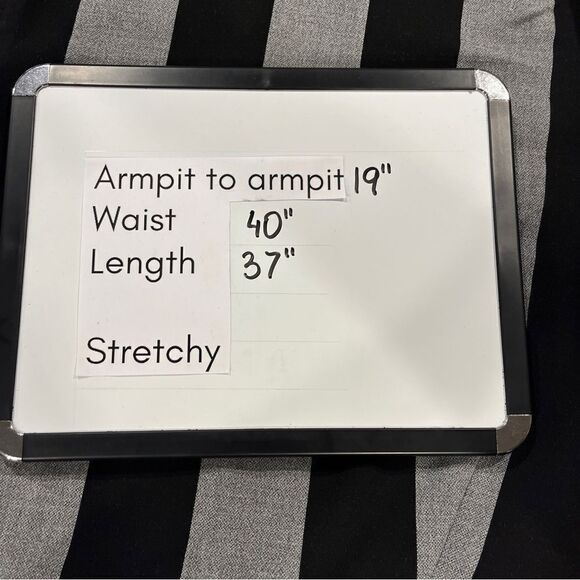 Banana Republic Black Gray Rugby Striped Asymmetric Shift Dress Size 12 - Picture 9 of 13